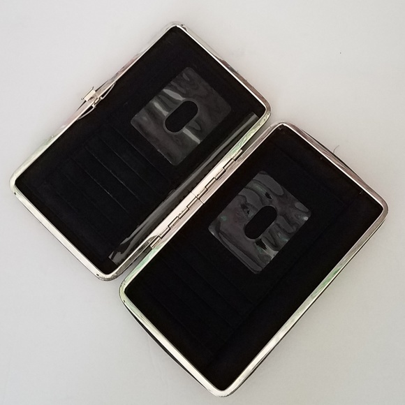 Boho Sequin Skull Camo Clutch Wallet - Picture 3 of 5